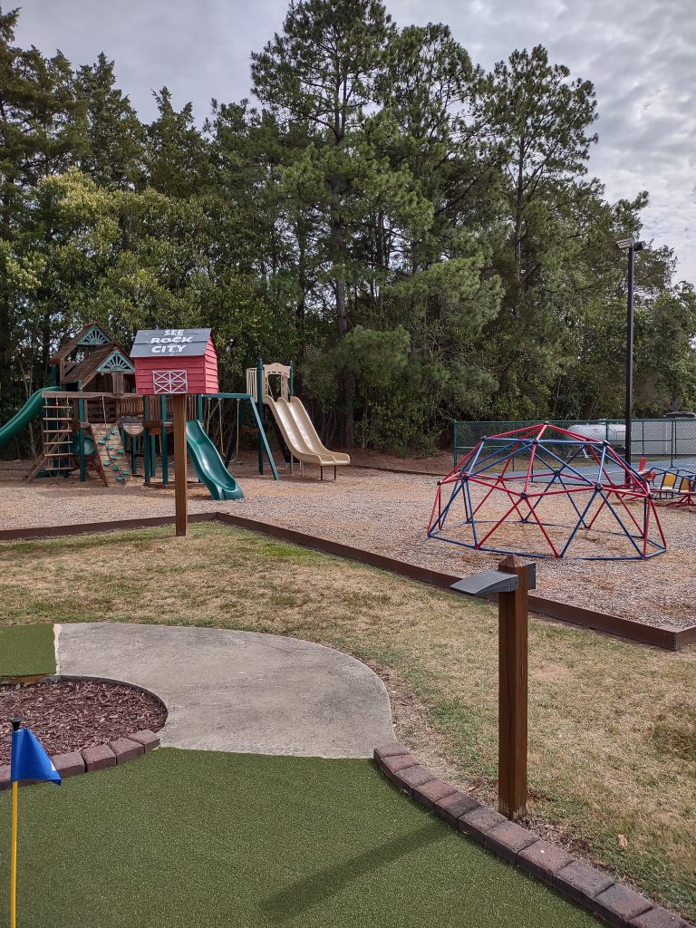 playground at Raleigh RV Resort & Cottages